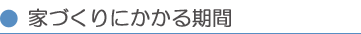 家づくりにかかる期間について